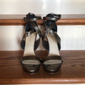 Nine West Platform Sandals Sz 10